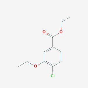 molecular formula C11H13ClO3 B8729755 Ethyl 4-chloro-3-ethoxybenzoate 