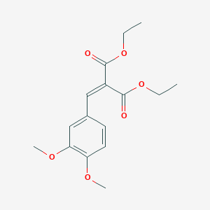 molecular formula C16H20O6 B8729893 Diethyl 2-(3,4-dimethoxybenzylidene)malonate CAS No. 15818-13-0