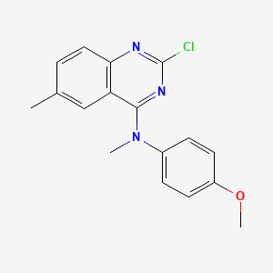 4-Quinazolinamine, 2-chloro-N-(4-methoxyphenyl)-N,6-dimethyl-