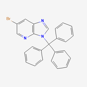 3H-Imidazo[4,5-b]pyridine, 6-bromo-3-(triphenylmethyl)-