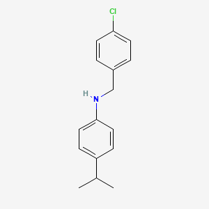 molecular formula C16H18ClN B8730022 N-(4-Chlorobenzyl)-4-isopropylaniline 