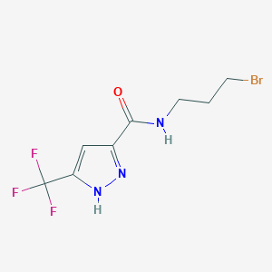 N-(3-Bromopropyl)-3-(trifluoromethyl)-1H-pyrazole-5-carboxamide