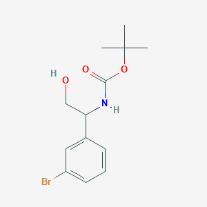 [1-(3-Bromo-phenyl)-2-hydroxy-ethyl]-carbamic acid tert-butyl ester