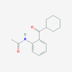 molecular formula C15H19NO2 B8730065 2'-(Cyclohexylcarbonyl)acetoanilide 