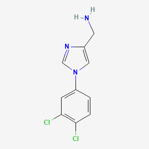 (1-(3,4-Dichlorophenyl)-1H-imidazol-4-yl)methanamine