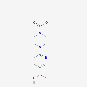Tert-butyl 4-(5-(1-hydroxyethyl)pyridin-2-yl)piperazine-1-carboxylate