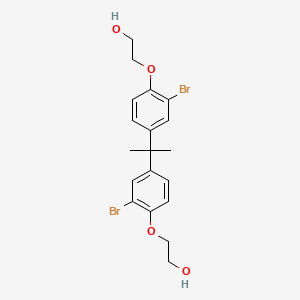 molecular formula C19H22Br2O4 B8730156 2,2'-((1-Methylethylidene)bis((2-bromo-4,1-phenylene)oxy))bisethanol CAS No. 65581-15-9