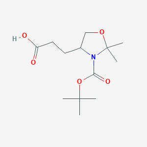 (R)-3-(3-(tert-Butoxycarbonyl)-2,2-dimethyloxazolidin-4-yl)propanoic acid