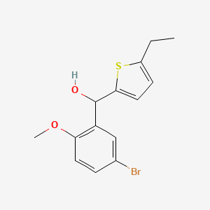5-Bromo-2-methoxyphenyl-5-ethyl-2-thienylmethanol