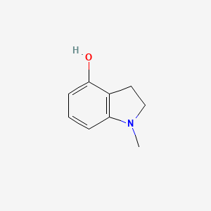 molecular formula C9H11NO B8730294 1H-Indol-4-ol, 2,3-dihydro-1-methyl- 