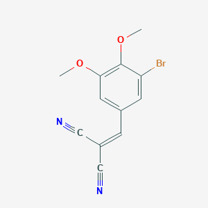 2-[(3-Bromo-4,5-dimethoxyphenyl)methylidene]propanedinitrile