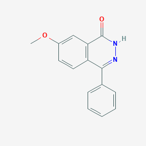 molecular formula C15H12N2O2 B8730347 7-Methoxy-4-phenylphthalazin-1(2H)-one CAS No. 108620-86-6