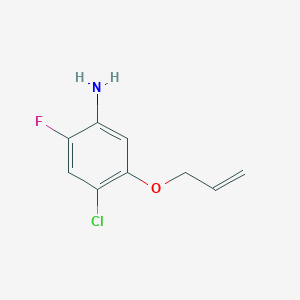 molecular formula C9H9ClFNO B8730349 5-Allyloxy-4-chloro-2-fluoroaniline CAS No. 84478-70-6
