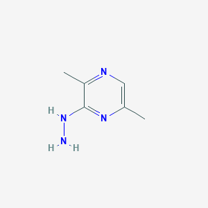 molecular formula C6H10N4 B8730381 3-hydrazinyl-2,5-dimethylPyrazine 