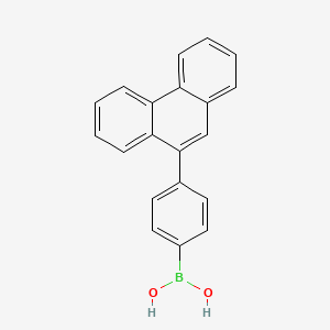 molecular formula C20H15BO2 B8730423 (4-(Phenanthren-9-yl)phenyl)boronic acid 