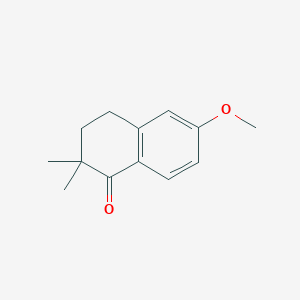 molecular formula C13H16O2 B8730452 6-methoxy-2,2-dimethyl-3,4-dihydronaphthalen-1(2H)-one 