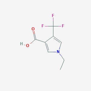 1-ethyl-4-(trifluoromethyl)-1H-pyrrole-3-carboxylic acid