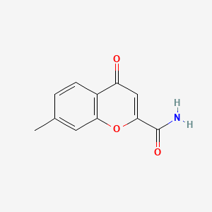 4H-1-Benzopyran-2-carboxamide, 7-methyl-4-oxo-