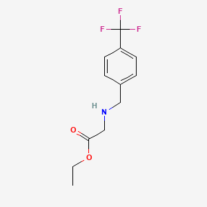 Ethyl 2-(4-(trifluoromethyl)benzylamino)acetate