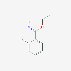 molecular formula C10H13NO B8730544 Benzenecarboximidic acid, 2-methyl-, ethyl ester 