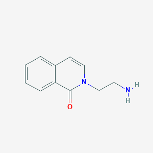 molecular formula C11H12N2O B8730585 2-(2-aminoethyl)isoquinolin-1-one 