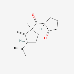 2-[[3-Isopropenyl-1-methyl-2-methylenecyclopentyl]carbonyl]cyclopentan-1-one