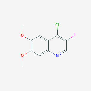 molecular formula C11H9ClINO2 B8730632 4-chloro-3-iodo-6,7-dimethoxyQuinoline 