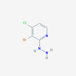 molecular formula C5H5BrClN3 B8730641 3-Bromo-4-chloro-2-hydrazinylpyridine CAS No. 917969-29-0