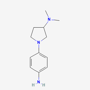 1-(4-aminophenyl)-N,N-dimethylpyrrolidin-3-amine