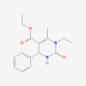 Ethyl 1-ethyl-6-methyl-2-oxo-4-phenyl-1,2,3,4-tetrahydropyrimidine-5-carboxylate