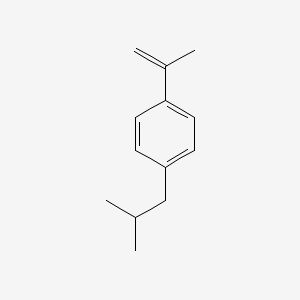 molecular formula C13H18 B8730690 1-(2-methylpropyl)-4-prop-1-en-2-ylbenzene CAS No. 34352-86-8