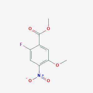 molecular formula C9H8FNO5 B8730733 Methyl 2-fluoro-5-methoxy-4-nitrobenzoate 