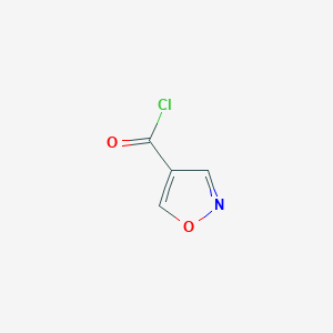 molecular formula C4H2ClNO2 B8730736 Isoxazole-4-carbonyl chloride CAS No. 62348-15-6