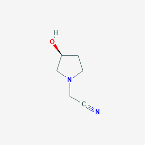 molecular formula C6H10N2O B8730738 (S)-2-(3-Hydroxypyrrolidin-1-yl)acetonitrile CAS No. 540787-77-7