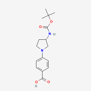 4-(3-((tert-Butoxycarbonyl)amino)pyrrolidin-1-yl)benzoic acid