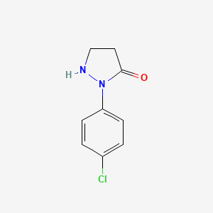 2-(4-Chlorophenyl)pyrazolidin-3-one