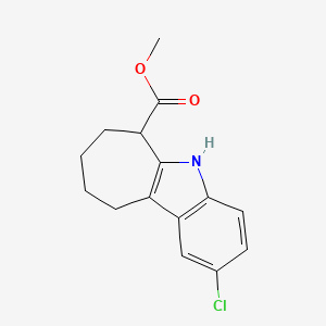 2-Chloro-5,6,7,8,9,10-hexahydro-cyclohepta[b]indole-6-carboxylic acid methyl ester