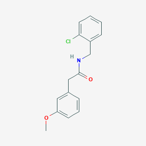 N-[(2-chlorophenyl)methyl]-2-(3-methoxyphenyl)acetamide