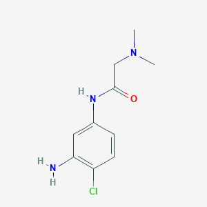 molecular formula C10H14ClN3O B8730895 N-(3-Amino-4-chlorophenyl)-2-(dimethylamino)acetamide 