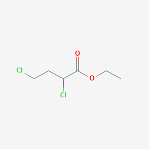 molecular formula C6H10Cl2O2 B8731018 Ethyl 2,4-dichlorobutanoate CAS No. 77100-87-9
