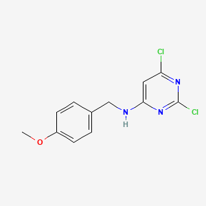 2,6-Dichloro-N-[(4-methoxyphenyl)methyl]pyrimidin-4-amine