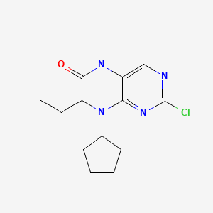 2-chloro-8-cyclopentyl-7-ethyl-5-methyl-7H-pteridin-6-one