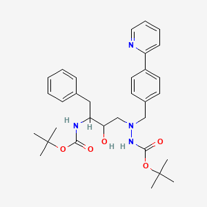 molecular formula C32H42N4O5 B8731175 Des-N-(methoxycarbonyl)-L-tert-leucine Bis-Boc Atazanavir 