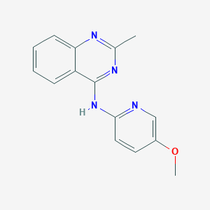 molecular formula C15H14N4O B8731240 N-(5-Methoxypyridin-2-yl)-2-methylquinazolin-4-amine CAS No. 827031-75-4
