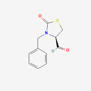 molecular formula C11H11NO2S B8731262 (4R)-2-oxo-3-benzylthiazolidin-4-carbaldehyde CAS No. 541508-56-9