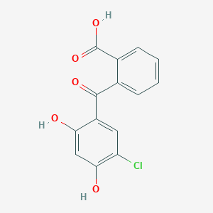 molecular formula C14H9ClO5 B8731267 2-(5-Chloro-2,4-dihydroxybenzoyl)benzoic acid CAS No. 2513-23-7