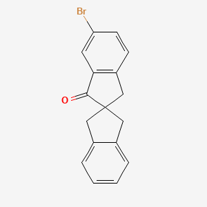 molecular formula C17H13BrO B8731280 6-Bromo-1',3'-dihydro-2,2'-spirobi[inden]-1(3H)-one 