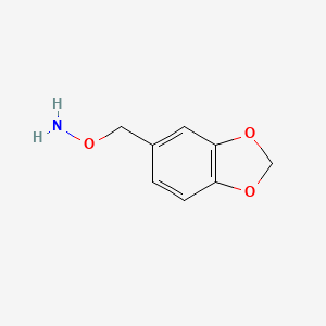 molecular formula C8H9NO3 B8731312 O-Benzo[1,3]-dioxol-5-ylmethyl-hydroxylamine 