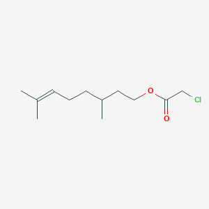 molecular formula C12H21ClO2 B8731332 3,7-Dimethyloct-6-en-1-yl chloroacetate CAS No. 5471-50-1