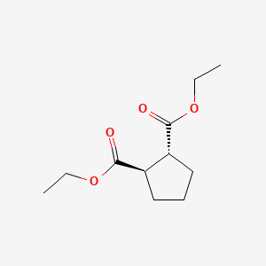 molecular formula C11H18O4 B8731345 diethyl (1R,2R)-cyclopentane-1,2-dicarboxylate CAS No. 30689-38-4